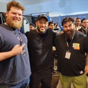 John Drimmie from Owen Sound attending a barbering industry event in Toronto