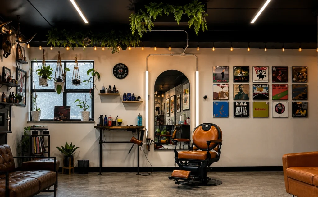 Professional Mad Rock Barber barbershop interior in Shallow Lake Owen Sound