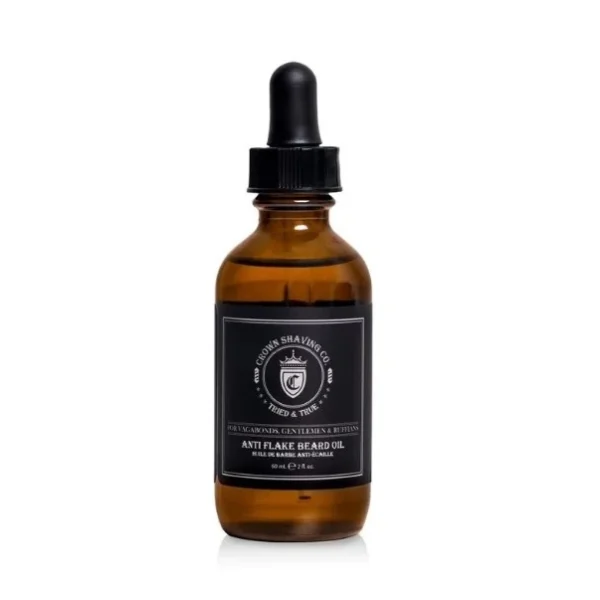 Crown Shaving Co. Anti-Flake Beard Oil (60 mL) for soft, healthy beards