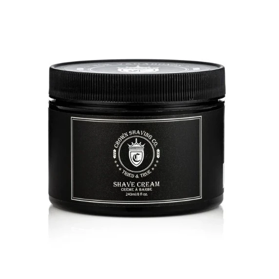 Crown Shaving Co. Shave Cream (240 mL) for a smooth, comfortable shave